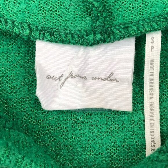 Out From Under Green Cropped Hoodie Size S - Picture 4 of 6